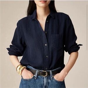 J. Crew Garçon classic double-gauze shirt size 4